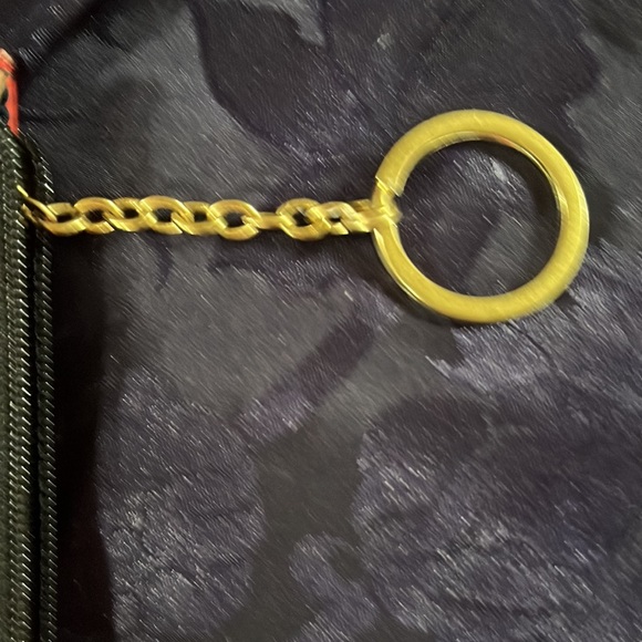 Coach Legacy Multi Color Navy/Red/Tan 🔑 holder. Has 2 pockets in the outside. - Picture 8 of 10